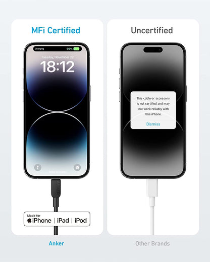 USB-C to Lightning Cable (6 ft, 2-Pack)