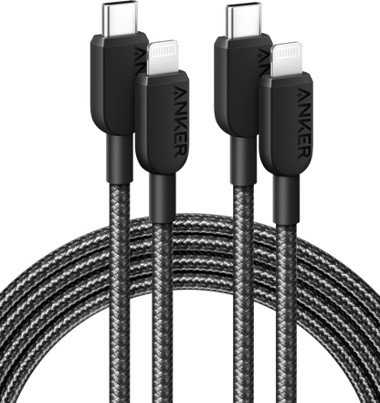 USB-C to Lightning Cable (6 ft, 2-Pack)